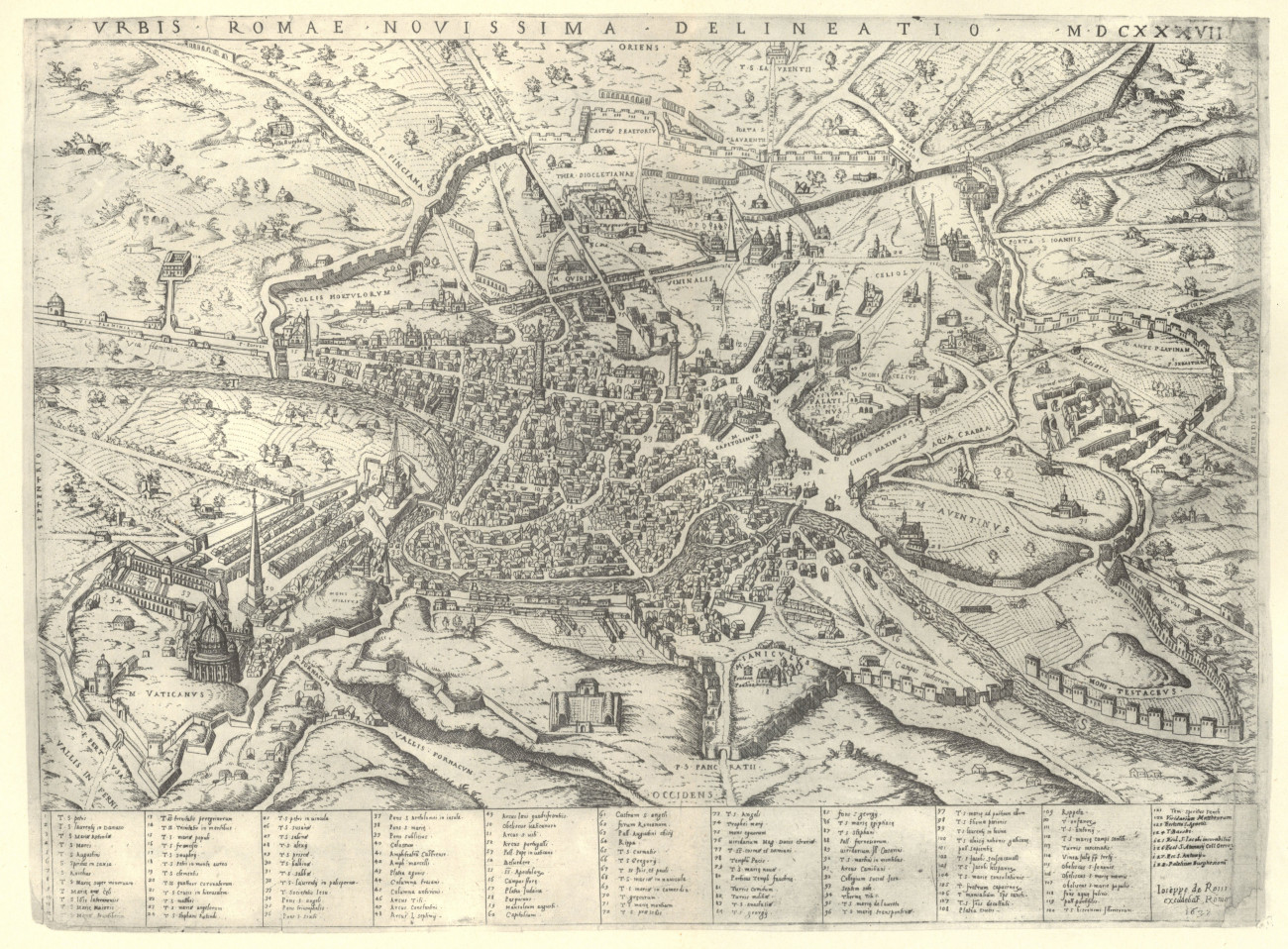 Roma Nel 1637 Geoportale Cartografico Città Metropolitana Di Roma