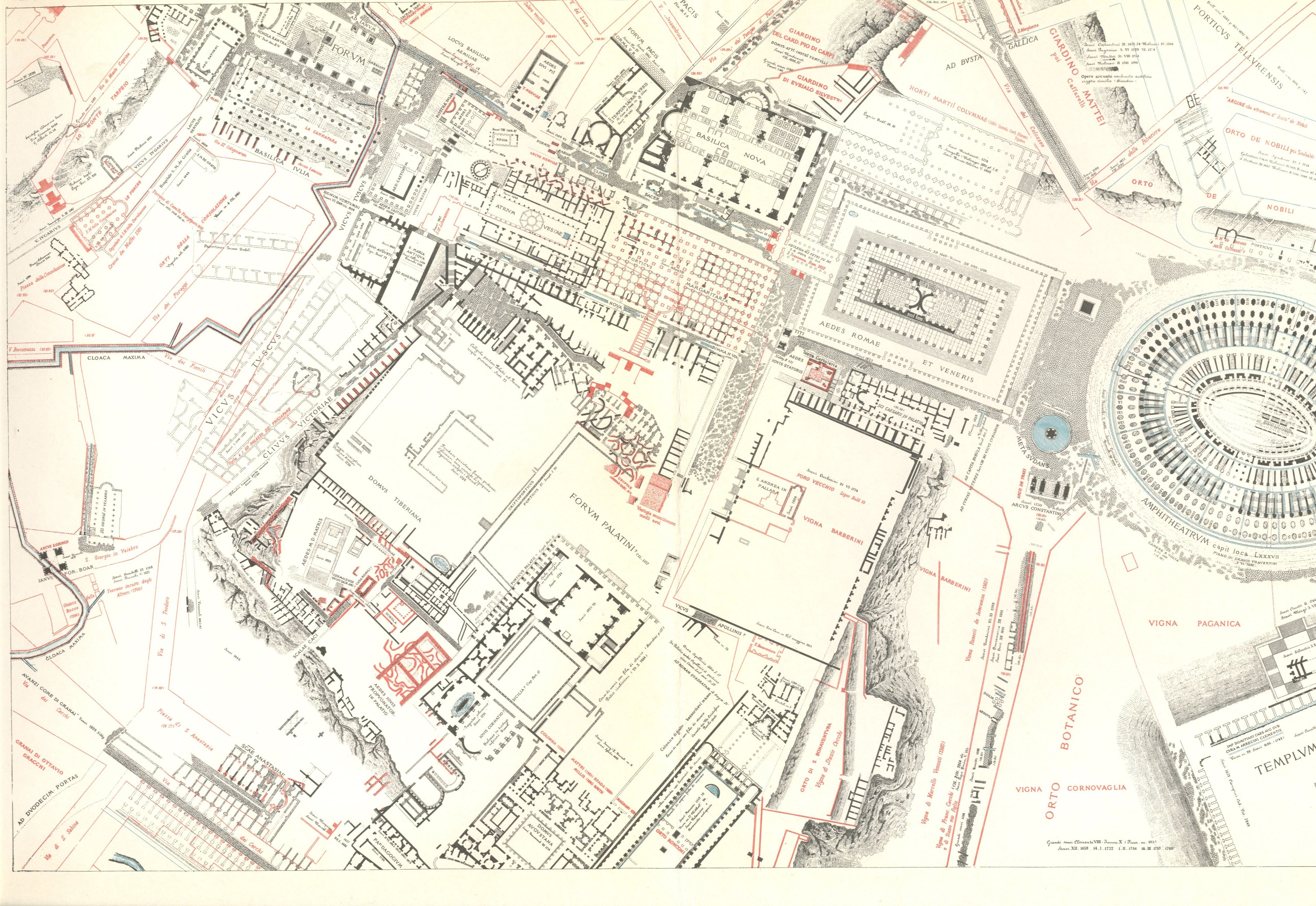 mappa del foro romano