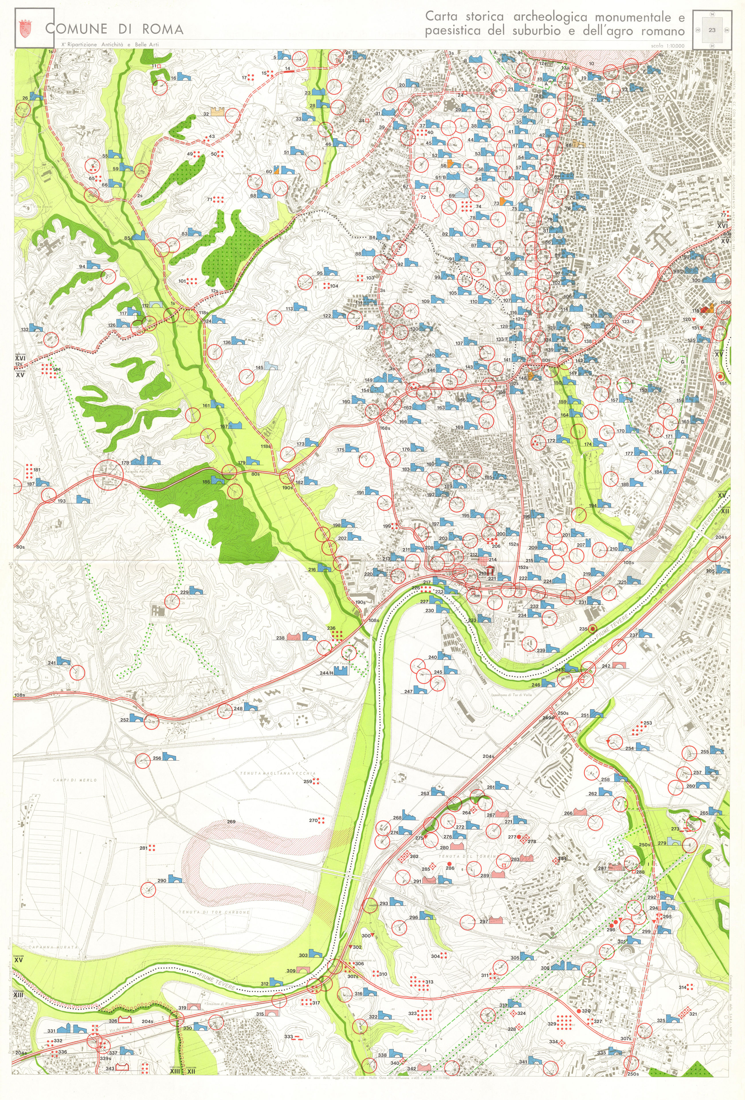 Foglio 23 Via Appia Antica Geoportale Cartografico Citta Metropolitana Di Roma Capitale