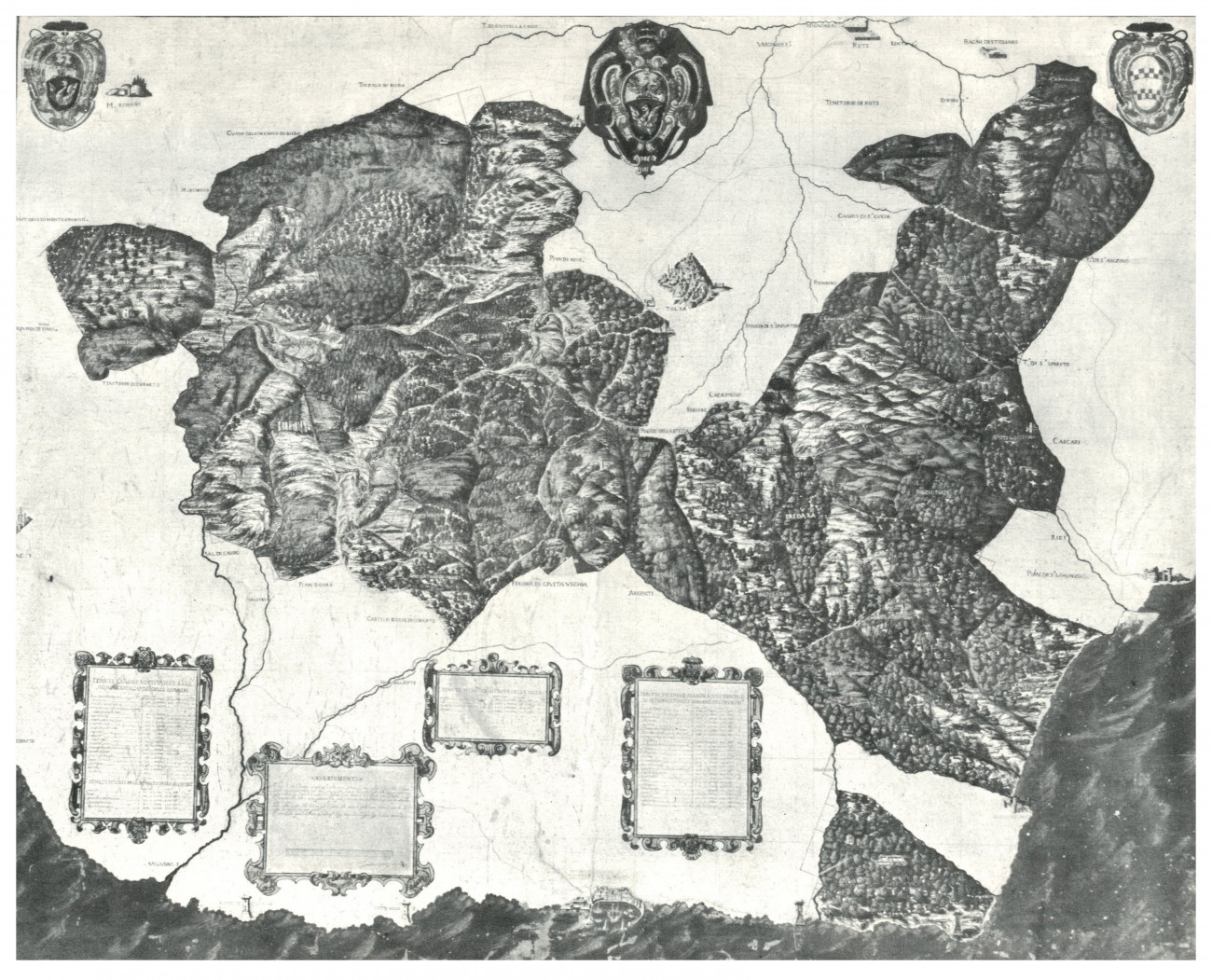 Carta di Allumiere, Tolfa e Valle Marina