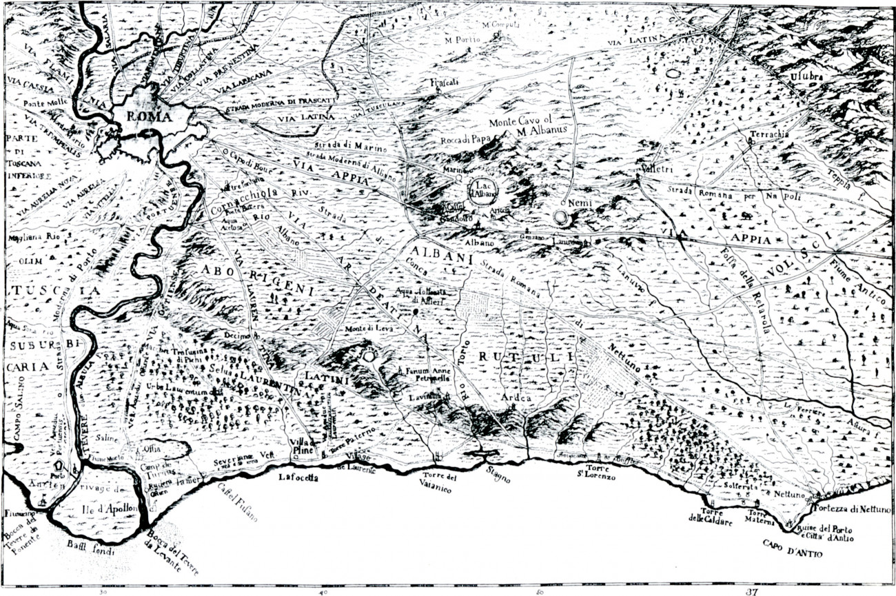 Carta storica della Campagna Romana