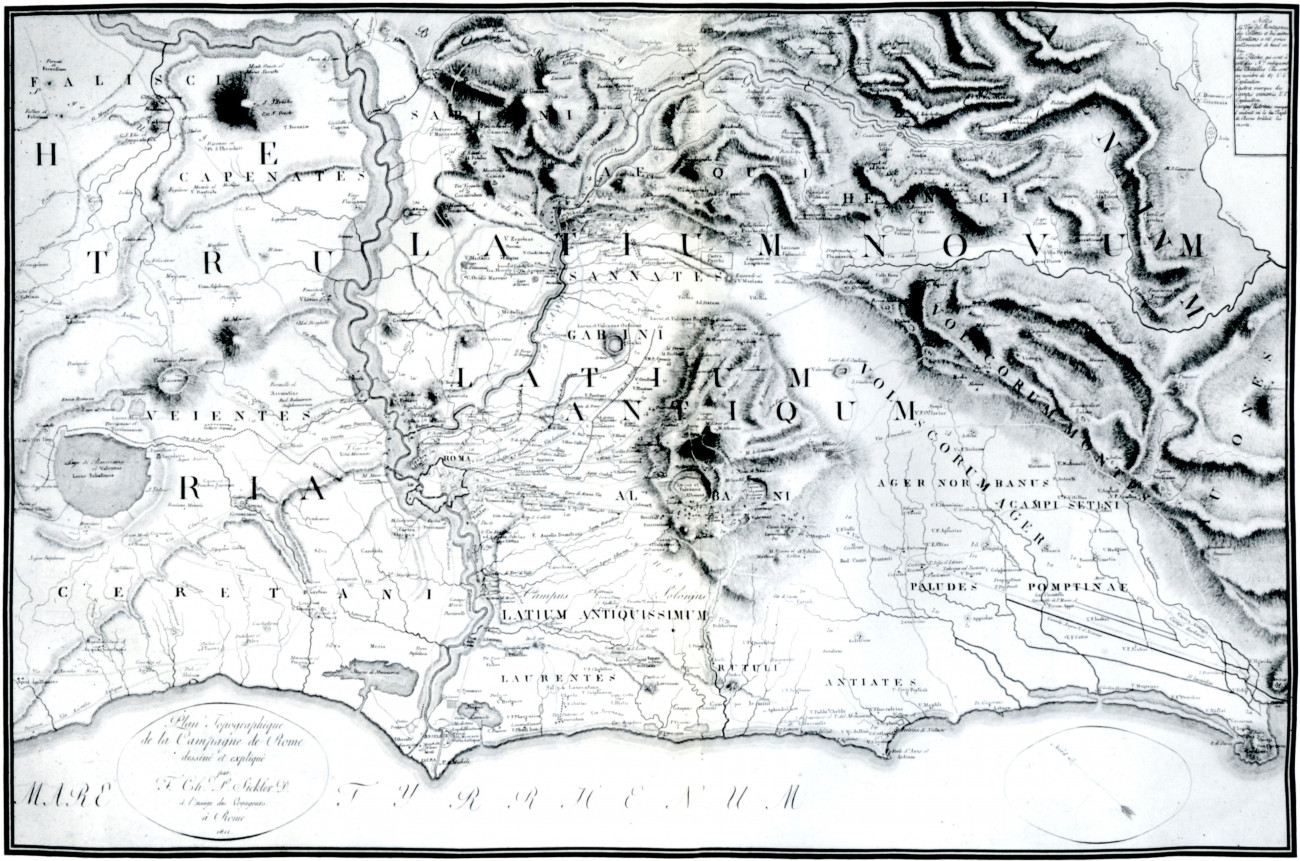 Plan Topographique de la Campagne de Rome