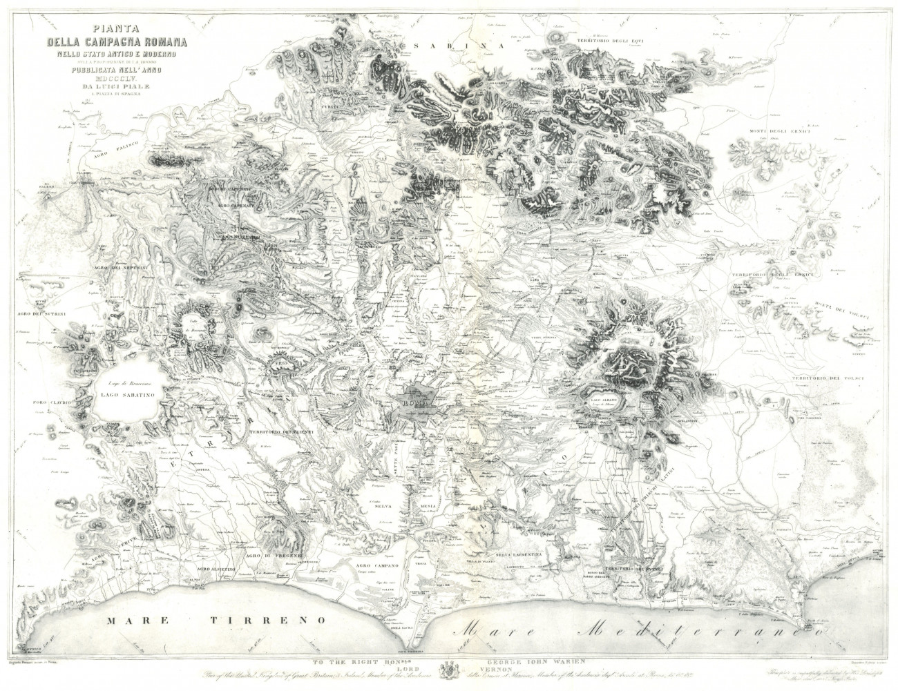 <em>Latium Vetus et Regiones Conterminae</em> Contraffazione alla 3ª edizione
