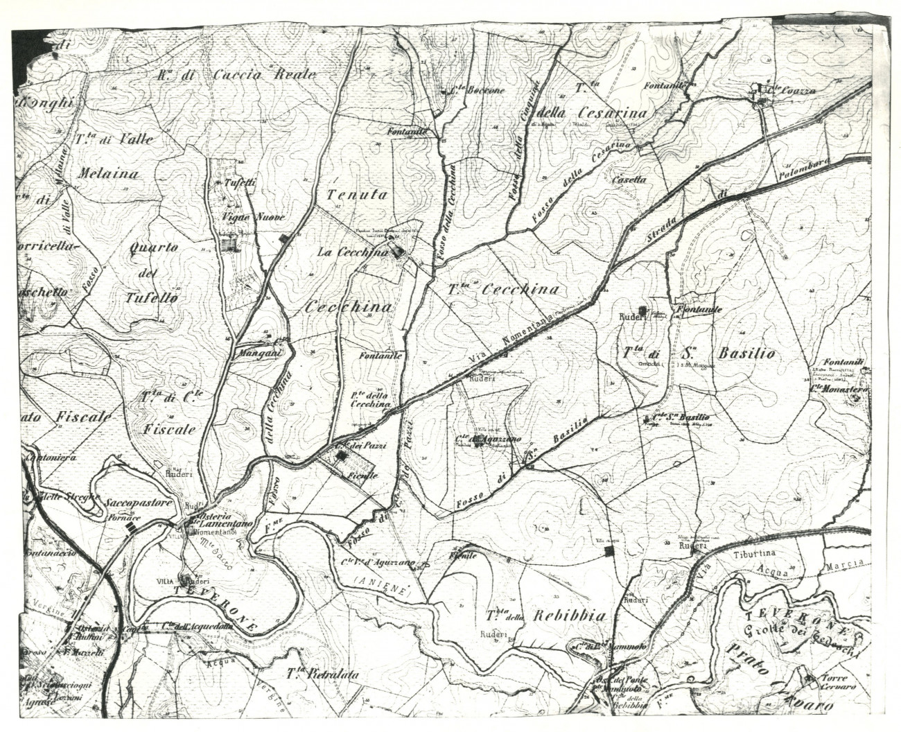 Carte Archeologiche dell'Etruria Meridionale della Sabina e del <em>Latium.</em> Prato Fiscale-Cecchina-S. Basilio-Rebibbia