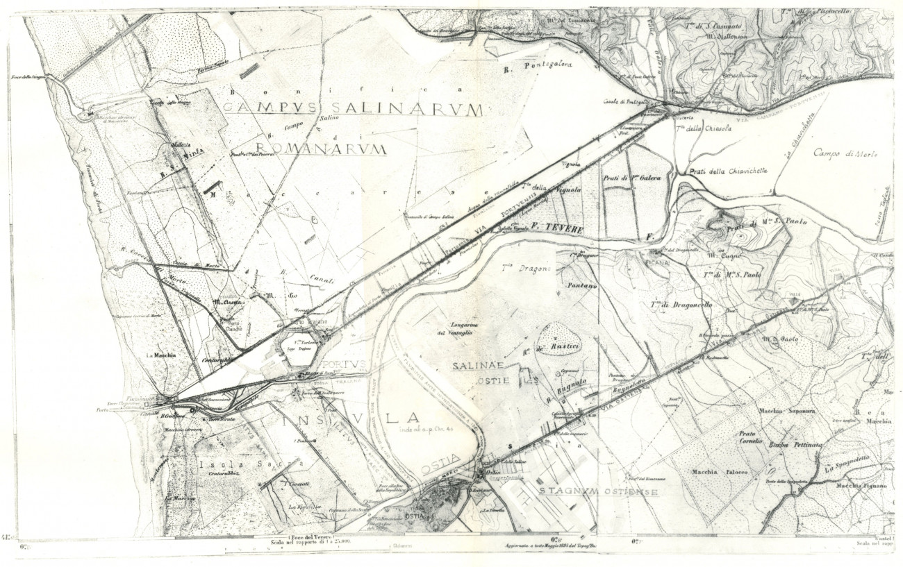 Carte Archeologiche dell'Etruria Meridionale della Sabina e del <em>Latium</em>. Porto di Traiano-Ostia antica