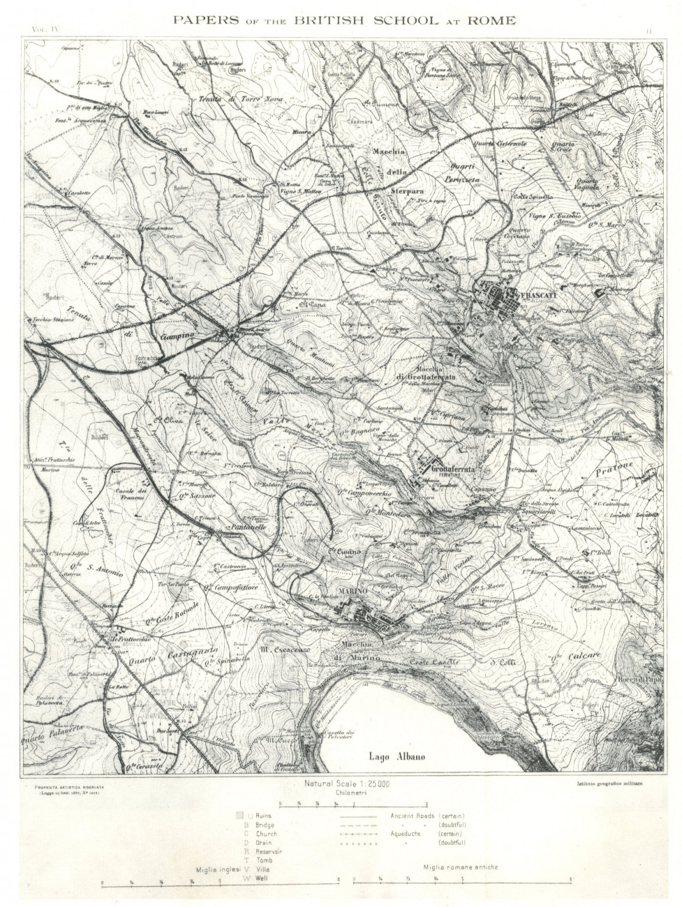Carte Archeologiche dell'Etruria Meridionale della Sabina e del <em>Latium.Via</em> Latina