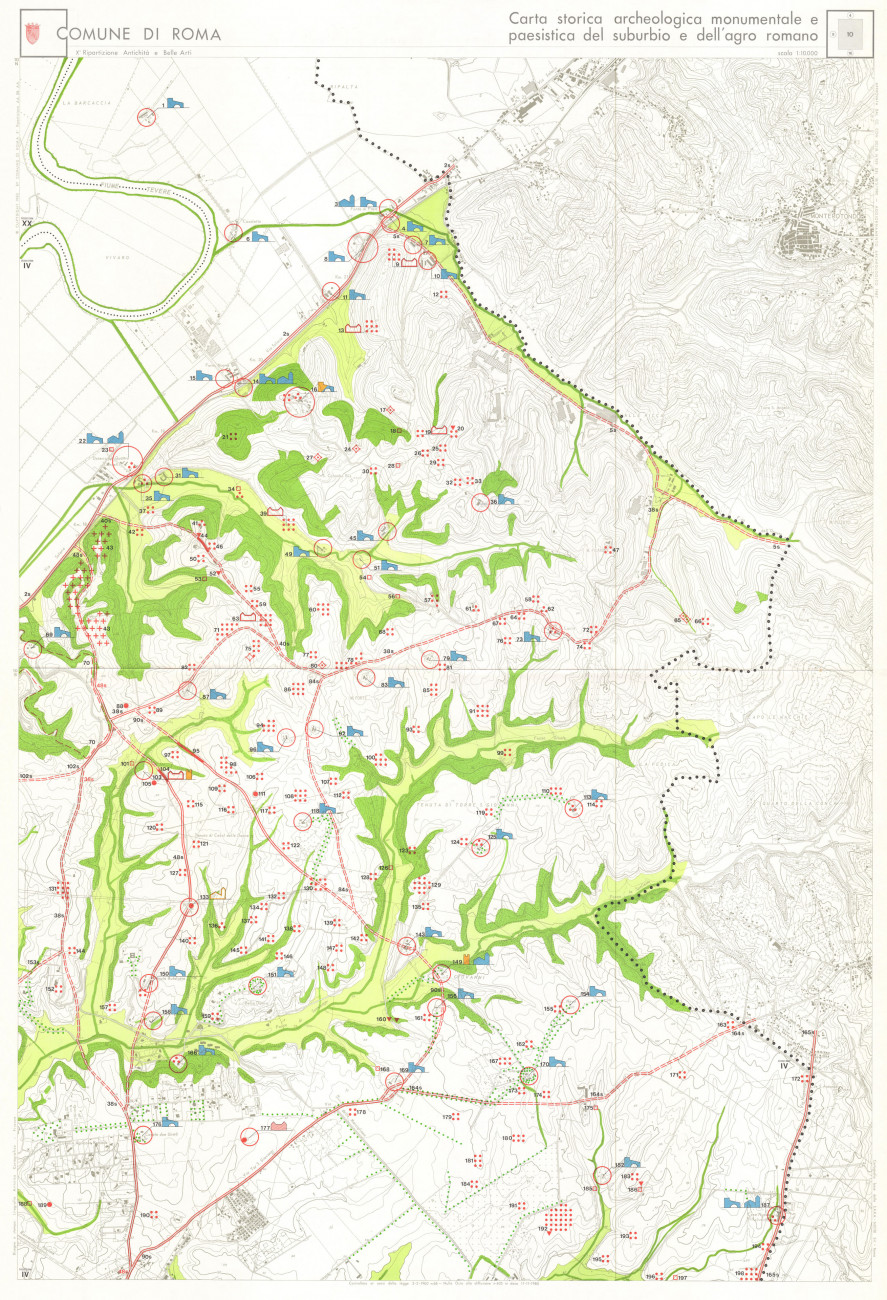 Foglio 10. Area a NE di Roma. Area a SO di Monterotondo e a NO-SO di Torre Lupara