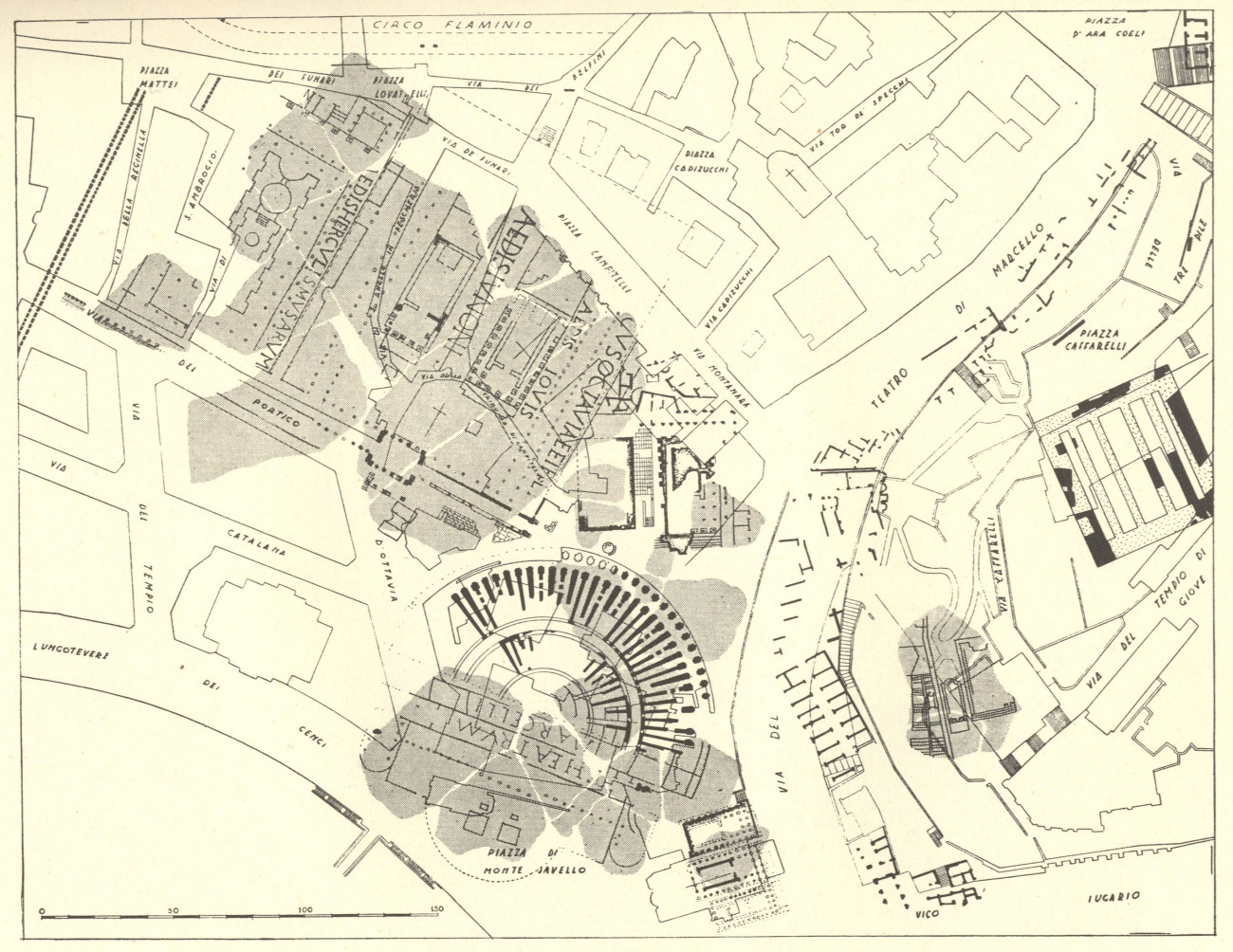 Roma al tempo di Settimio Severo. Zona Teatro di Marcello 