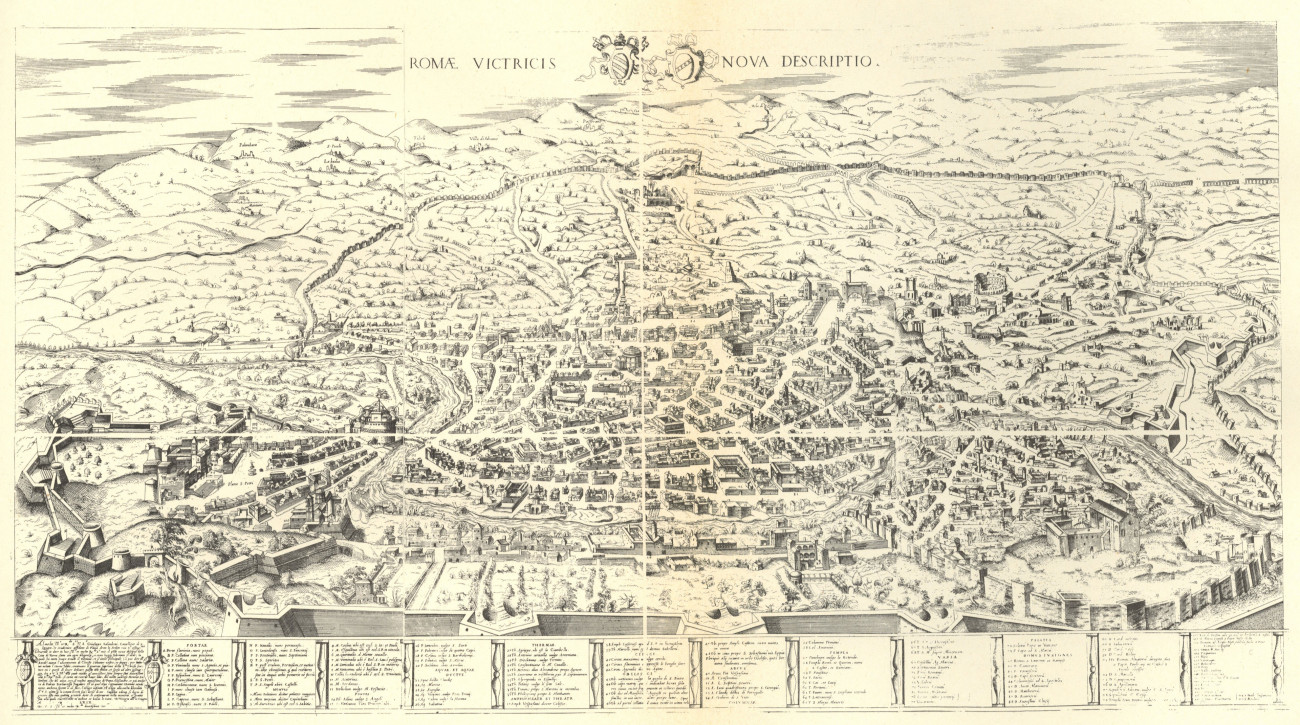 Pianta di Roma nel 1569
