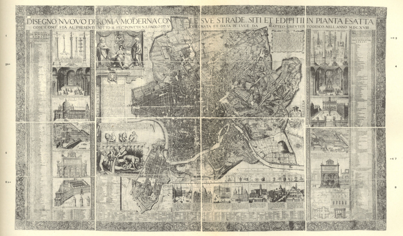Pianta di Roma nel 1618