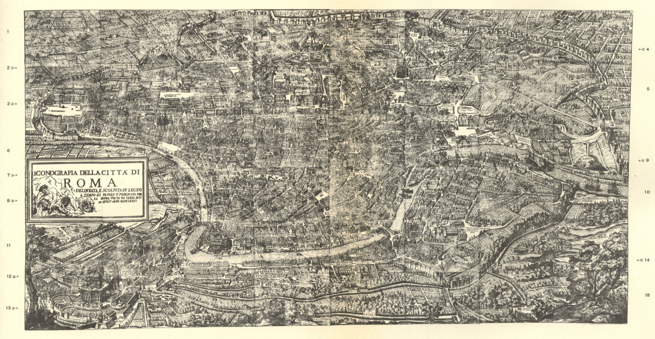 Pianta di Roma nel 1625