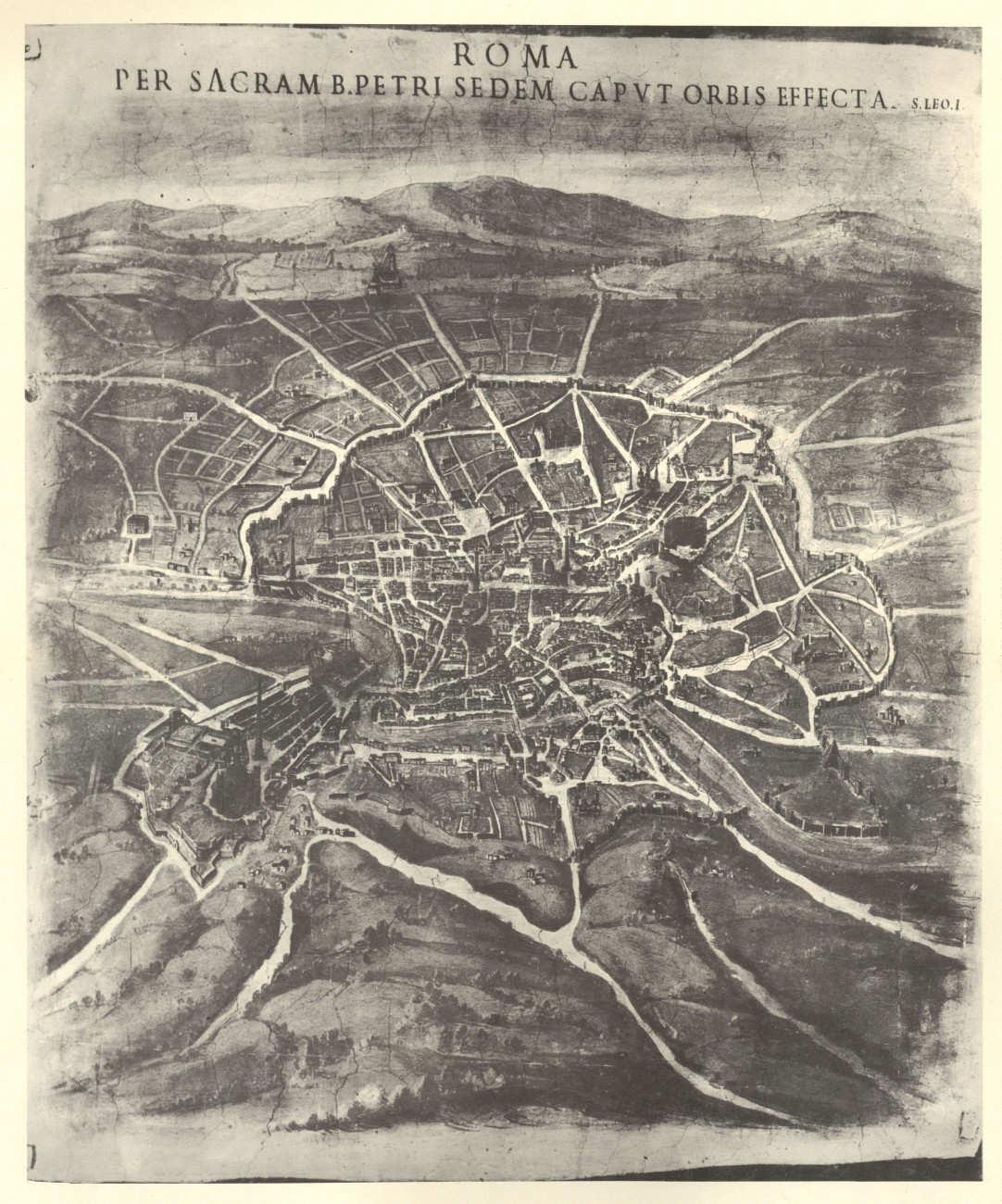 Pianta di Roma nel 1631-1632