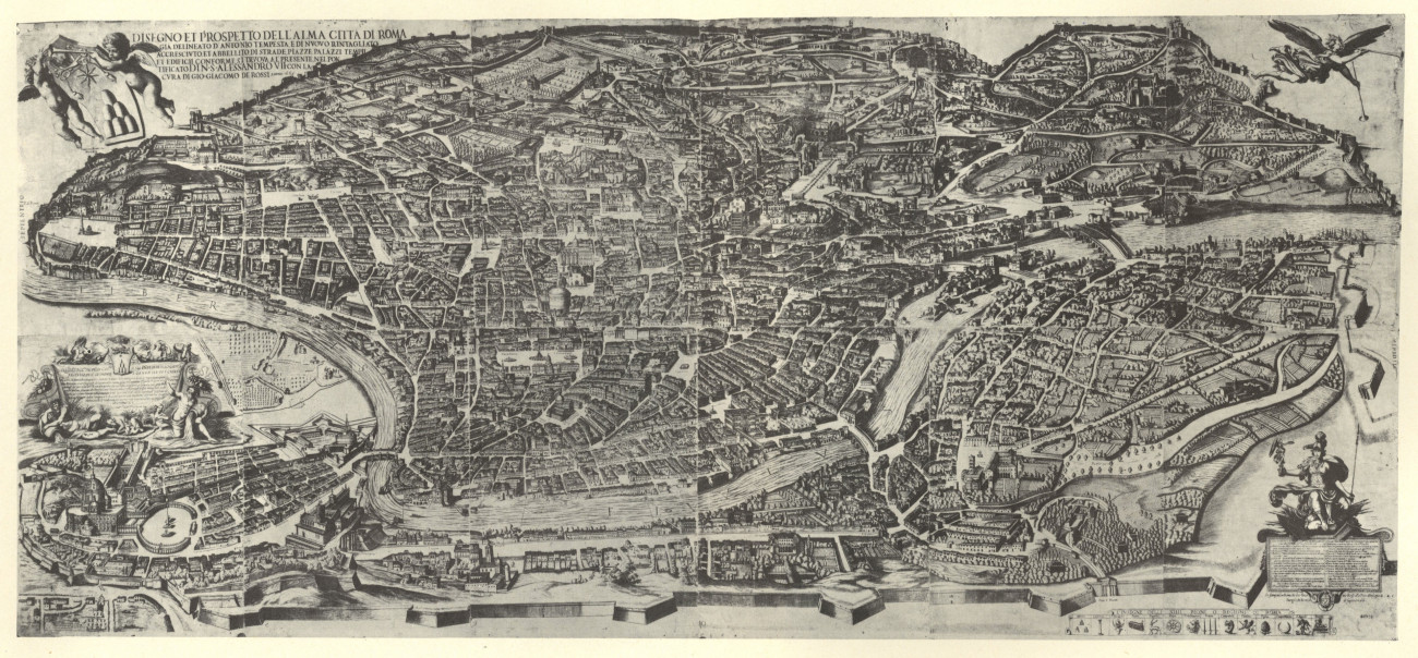 Pianta di Roma nel 1661-1662
