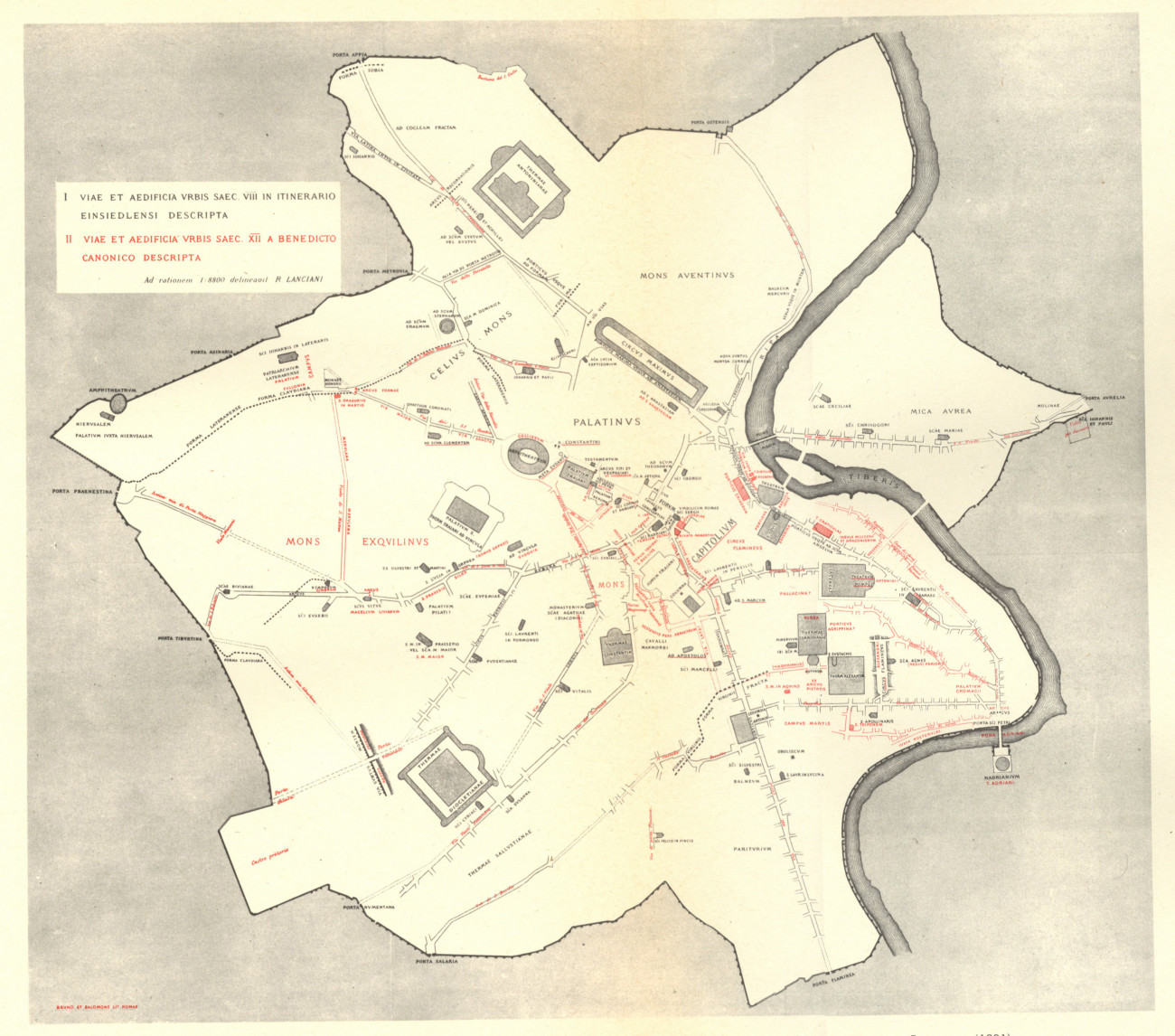 Roma Nei Secoli Viii E Xii Geoportale Cartografico Città