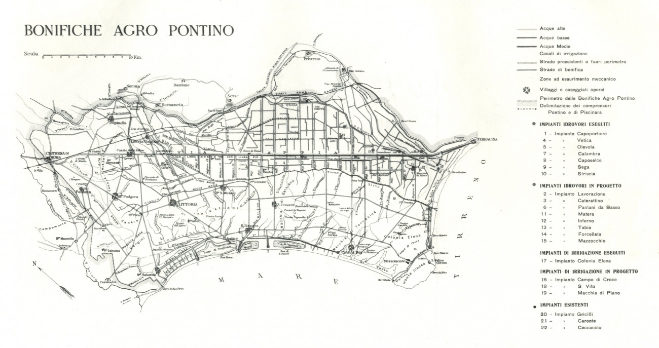Bonifiche Agro Pontino Geoportale cartografico Città metropolitana di Roma Capitale