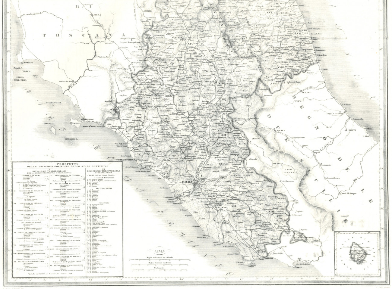 Carta corografica e idrografica